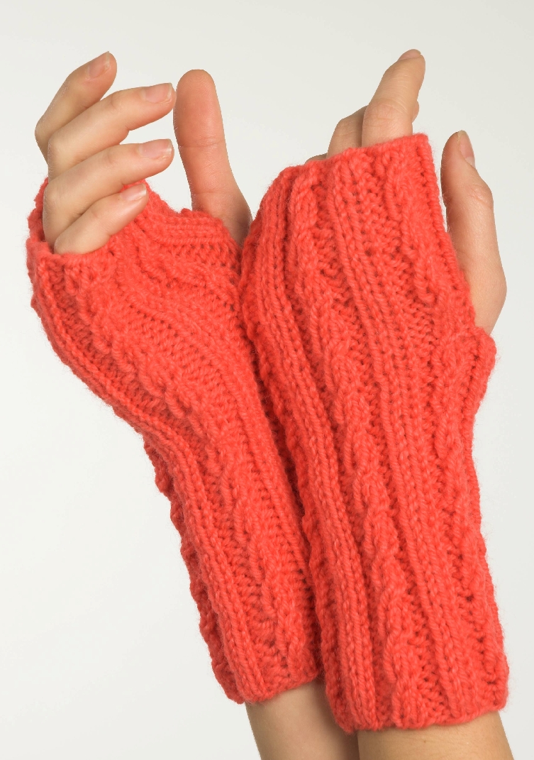 Encore Worsted Fingerless Gloves - F236